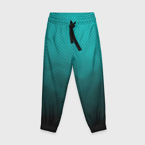 Детские брюки Бирюзово-черный дым - Хуф и Ся / 3D-принт – фото 1