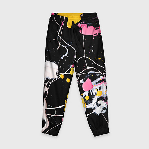 Детские брюки Композиция из пятен красок / 3D-принт – фото 1