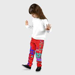 Брюки детские Смайлы для настроения, цвет: 3D-принт — фото 2