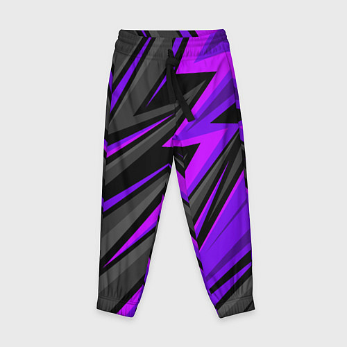Детские брюки Спорт униформа - пурпурный / 3D-принт – фото 1