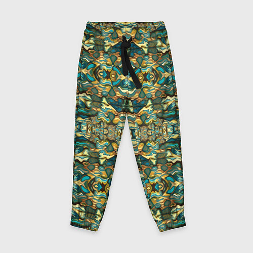 Детские брюки Мозаика из самоцветов / 3D-принт – фото 1
