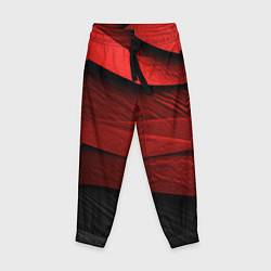 Детские брюки Шероховатая красно-черная текстура