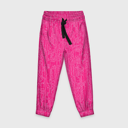 Детские брюки Очень розовый / 3D-принт – фото 1