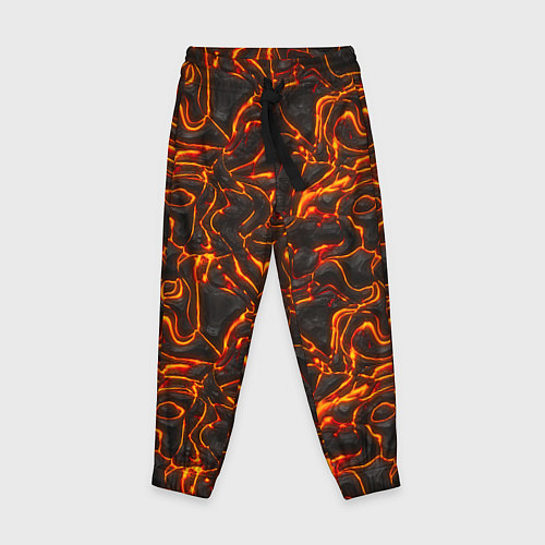 Детские брюки Огненная лава / 3D-принт – фото 1