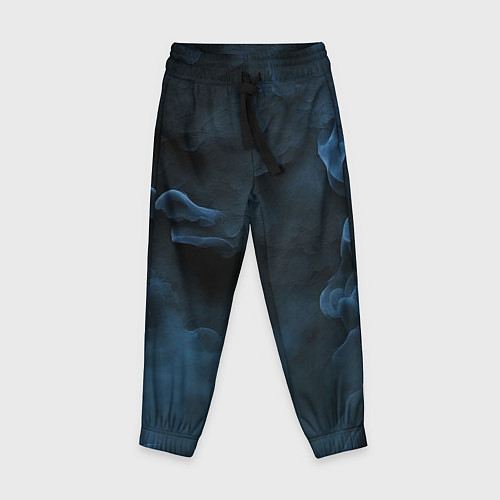 Детские брюки Синий туман текстура от нейросети / 3D-принт – фото 1