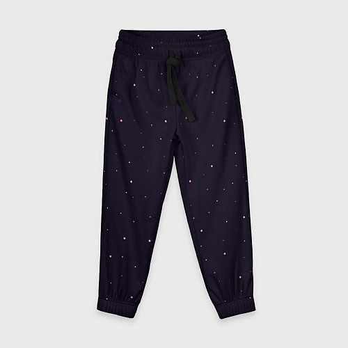 Детские брюки Абстракция ночь тёмно-фиолетовый / 3D-принт – фото 1