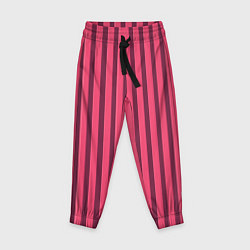 Детские брюки Полосатый тёмно-розовый