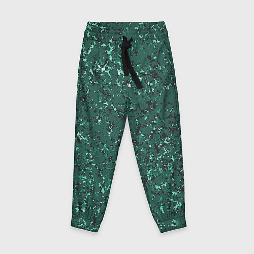Детские брюки Текстура зелёный камень / 3D-принт – фото 1