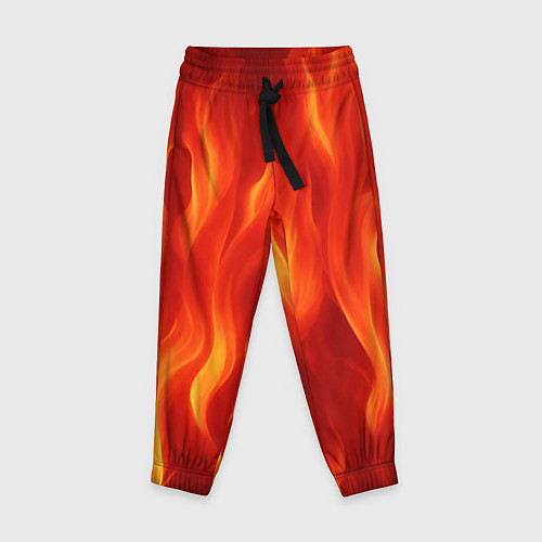 Детские брюки Огонь рыжий / 3D-принт – фото 1