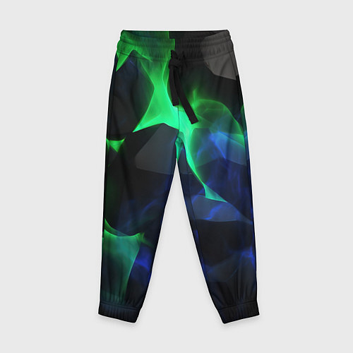 Детские брюки Неоновая лава из плит / 3D-принт – фото 1