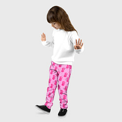 Брюки детские Барби Фильм Текстура, цвет: 3D-принт — фото 2