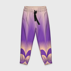 Детские брюки Фиолетовый градиент в полоску