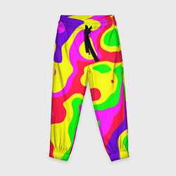 Брюки детские Абстракция пять цветов, цвет: 3D-принт