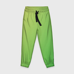 Детские брюки Градиент - зеленый лайм