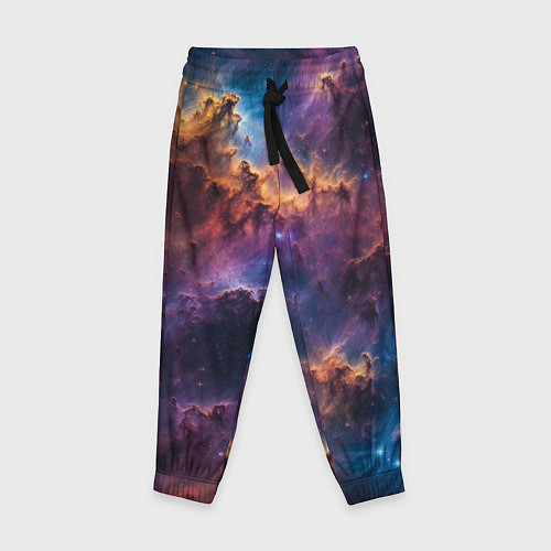 Детские брюки Космическая туманность / 3D-принт – фото 1