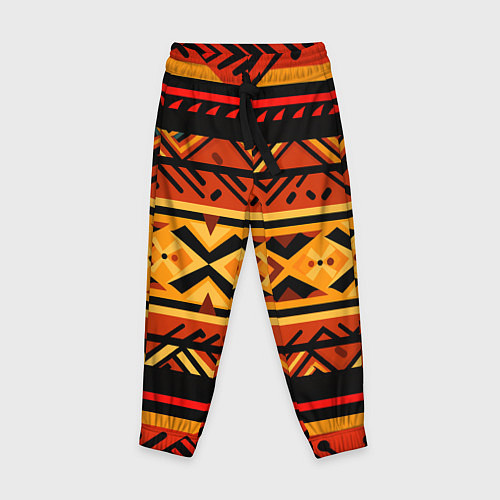 Детские брюки Узор в этническом стиле масаев / 3D-принт – фото 1