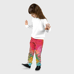 Брюки детские Спектр акварели, цвет: 3D-принт — фото 2