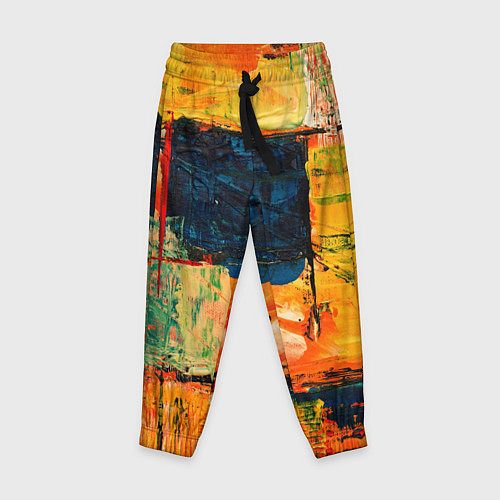 Детские брюки Арт стиль красками / 3D-принт – фото 1