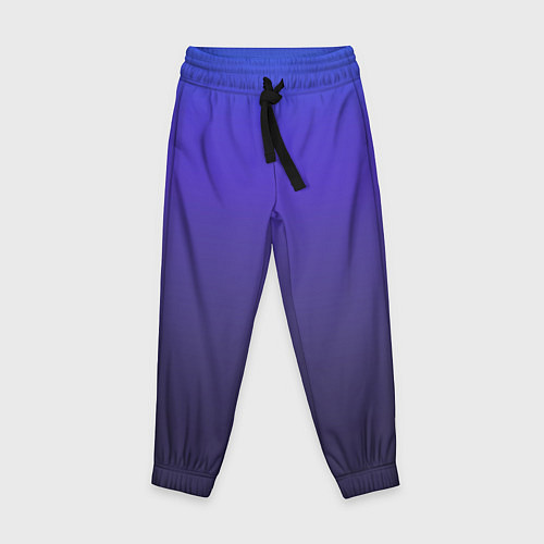 Детские брюки Градиент фиолетово голубой / 3D-принт – фото 1