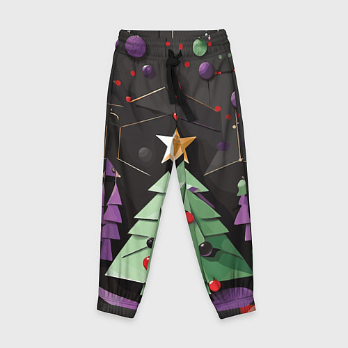 Детские брюки Оригамная елка / 3D-принт – фото 1
