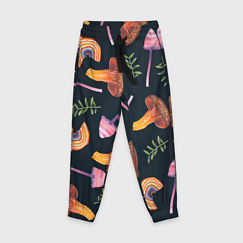 Детские брюки Goblincore - болотные грибы / 3D-принт – фото 1