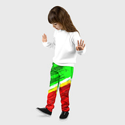Брюки детские Расцветка Зеленоградского флага, цвет: 3D-принт — фото 2