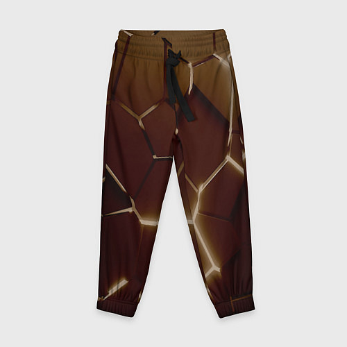 Детские брюки Ретро плиты разломы прошлого / 3D-принт – фото 1