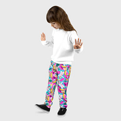 Брюки детские Летний танец единорога, цвет: 3D-принт — фото 2
