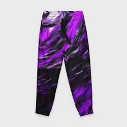 Брюки детские Чёрная и розовая буря, цвет: 3D-принт