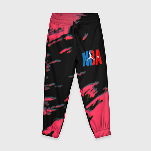 Детские брюки NBA краски текстура / 3D-принт – фото 1