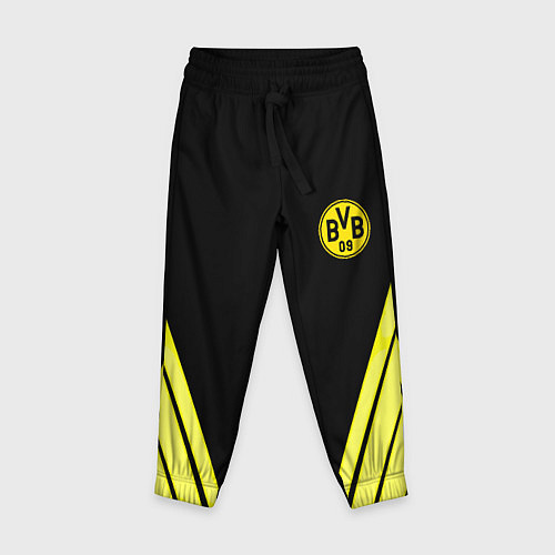 Детские брюки Borussia geometry yellow / 3D-принт – фото 1