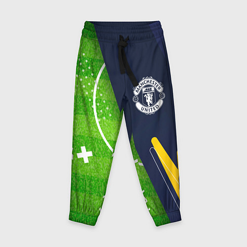Детские брюки Manchester United football field / 3D-принт – фото 1
