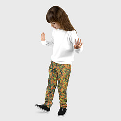 Брюки детские Современный пятнистый камуфляж, цвет: 3D-принт — фото 2