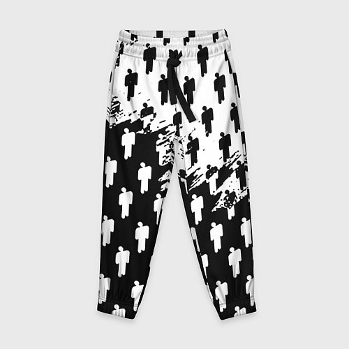 Детские брюки Billie Eilish pattern black / 3D-принт – фото 1