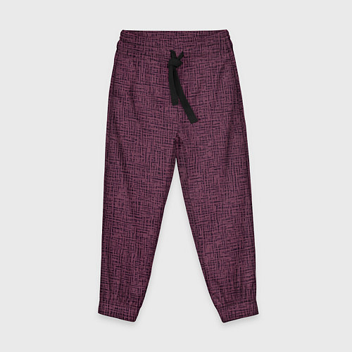Детские брюки Текстура бордовый / 3D-принт – фото 1