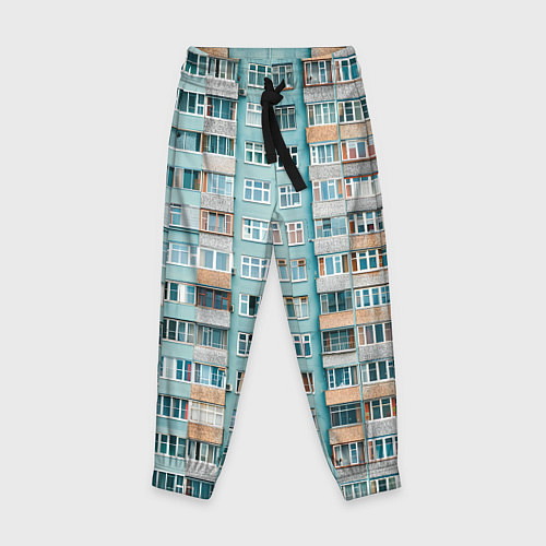 Детские брюки Хрущёвка в голубых тонах / 3D-принт – фото 1