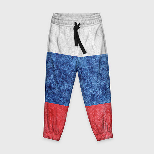 Детские брюки Флаг России разноцветный / 3D-принт – фото 1