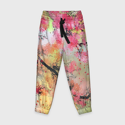 Детские брюки Japan sakura / 3D-принт – фото 1