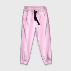Детские брюки Светлый розовый в белую полоску