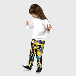 Брюки детские Персонажи Симпсонов, цвет: 3D-принт — фото 2