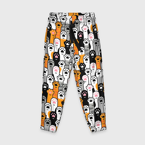 Детские брюки Кошачьи лапы / 3D-принт – фото 1