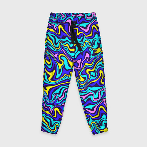 Детские брюки Psychedelic multicolored pattern / 3D-принт – фото 1