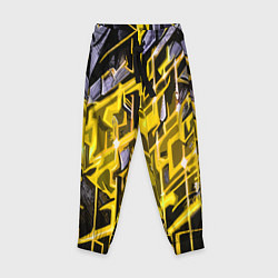 Детские брюки Yellow and white abstraction