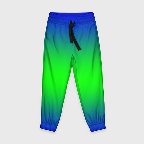 Детские брюки Зелёный градиент текстура / 3D-принт – фото 1
