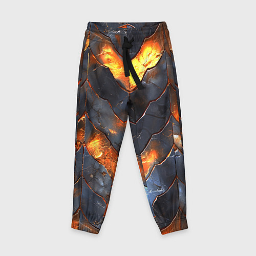 Детские брюки Чешуя в огне / 3D-принт – фото 1