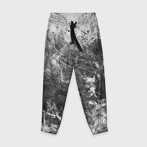 Детские брюки Абстракция - серый дым / 3D-принт – фото 1