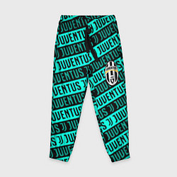 Детские брюки Juventus pattern logo steel