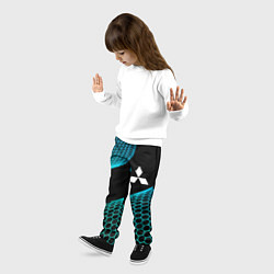 Брюки детские Mitsubishi electro hexagon, цвет: 3D-принт — фото 2
