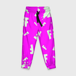 Детские брюки Fortnite pattern pink