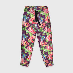 Детские брюки Птицы и цветы
